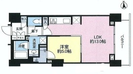 勝どきビュータワー 13階 間取り図