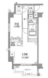 アイルグランデ押上 4階 間取り図