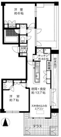 藤和三田綱町ホームズ 1階 間取り図