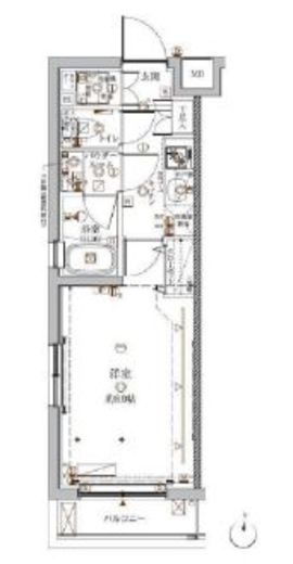 クレイシア目黒都立大学 1階 間取り図