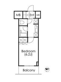 エスティメゾン麻布十番 604 間取り図