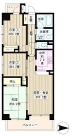 パークヒルズ武蔵小杉 401 間取り図