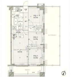 コスモリード西馬込 704 間取り図