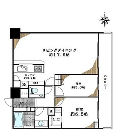 ミッドサザンレジデンス御殿山 17階 間取り図