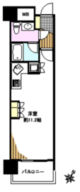 藤和六本木ホームズ 3階 間取り図