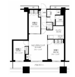 アトラスタワー西新宿 13階 間取り図