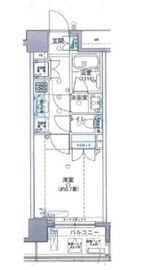 レフィール銀座フロント 2階 間取り図