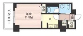 レジデンスシャルマン月島 504 間取り図