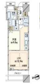 富久クロスコンフォートタワー(Tomihisa Cross)  8階 間取り図