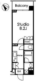 エスティメゾン目黒 504 間取り図