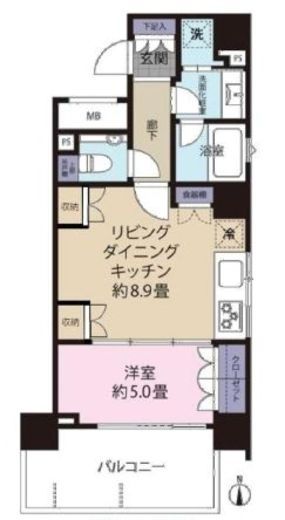 パークハウス麻布十番アーバンス 2階 間取り図