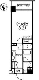 エスティメゾン目黒 405 間取り図