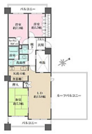 ファミールグラン三田伊皿子坂 6階 間取り図