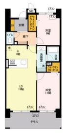 ロイヤルパークスリバーサイド 103 間取り図