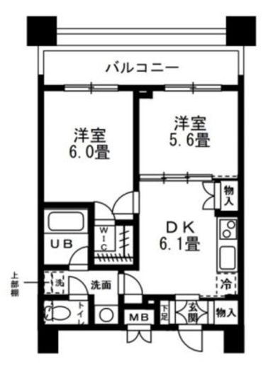 レジディア錦糸町 1305 間取り図