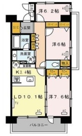 ロイヤルパークス西新井 219 間取り図