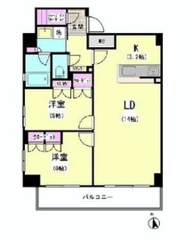 エスティメゾン大井仙台坂 1201 間取り図