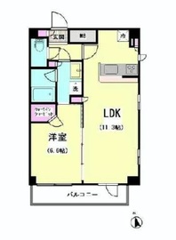 エスティメゾン大井仙台坂 1103 間取り図