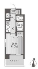 レジディア両国 401 間取り図