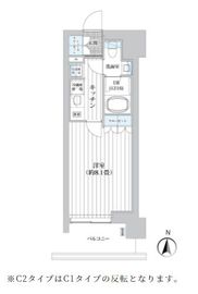 ライオンズフォーシア清澄白河 202 間取り図