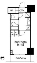 エスティメゾン麻布十番 902 間取り図