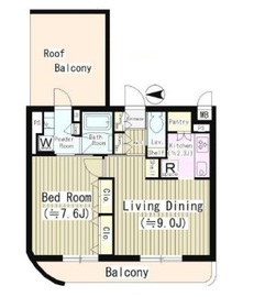 パークヒルズ経堂 301 間取り図