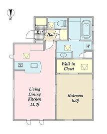 プラザ高輪 101 間取り図