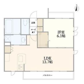 プラザ高輪 202 間取り図