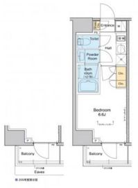 プラウドフラット戸越銀座 3階 間取り図