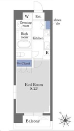 エスティメゾン目黒 305 間取り図