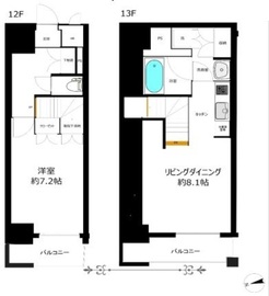 グラーサ銀座イースト 12階 間取り図