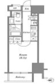 ザ・パークハビオ上野 12F1 間取り図