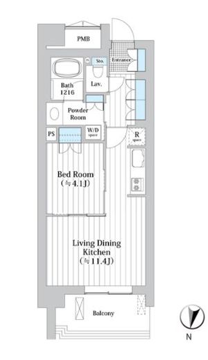 アビティグランデ砧 3階 間取り図