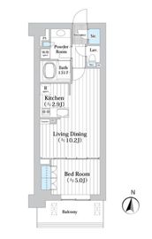 アビティグランデ砧 2階 間取り図