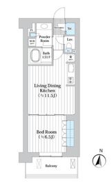 アビティグランデ砧 3階 間取り図