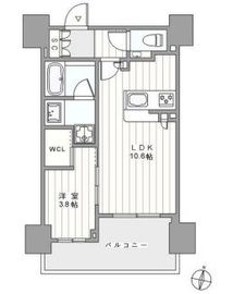 クラッシィスイート赤坂 6階 間取り図