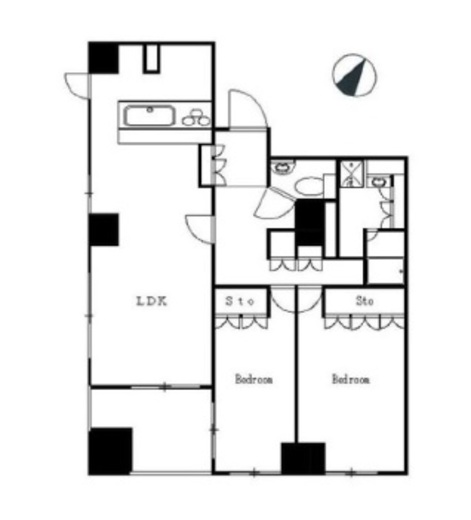 LaSante一番町 1302 間取り図
