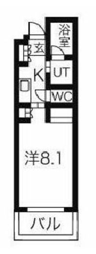 ガーデン東新宿 621 間取り図