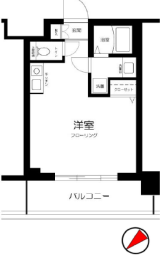 シティタワー武蔵小山 5階 間取り図