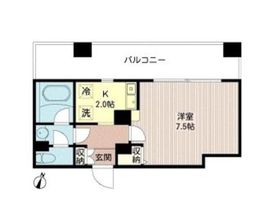 ルボラパン行人坂 407 間取り図