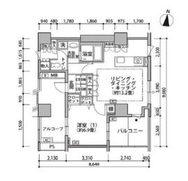 東雲キャナルコートCODAN 19-710 間取り図