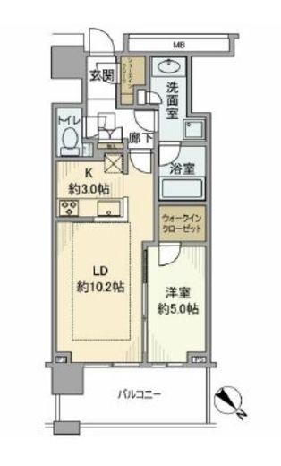 クロスエアタワー 29階 間取り図