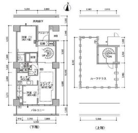 東雲キャナルコートCODAN 21-1407 間取り図