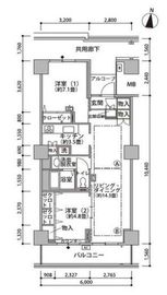 東雲キャナルコートCODAN 21-907 間取り図