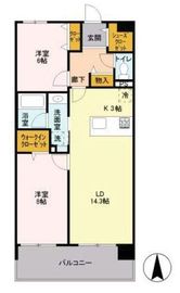 ロイヤルパークス梅島 511 間取り図