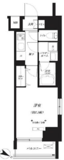 プライマル巣鴨 903 間取り図