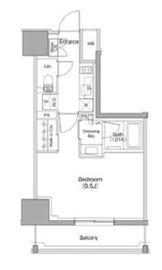 ザ・パークハビオ南大井 1404 間取り図