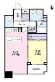 パークフラッツ中目黒 1101 間取り図