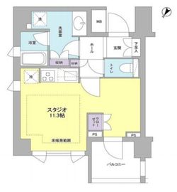 リヴェール赤坂 301 間取り図