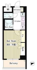 協和高輪マンション 1001 間取り図